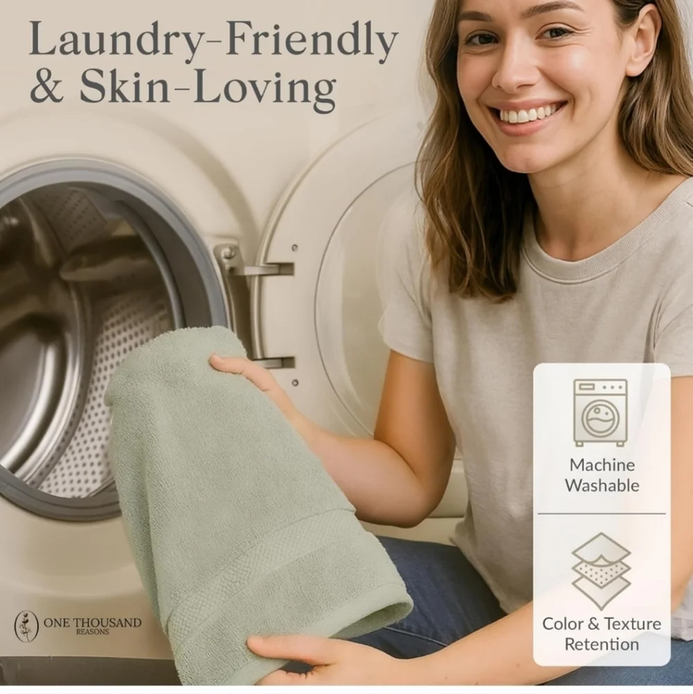 Zero Twist Bathroom Towels